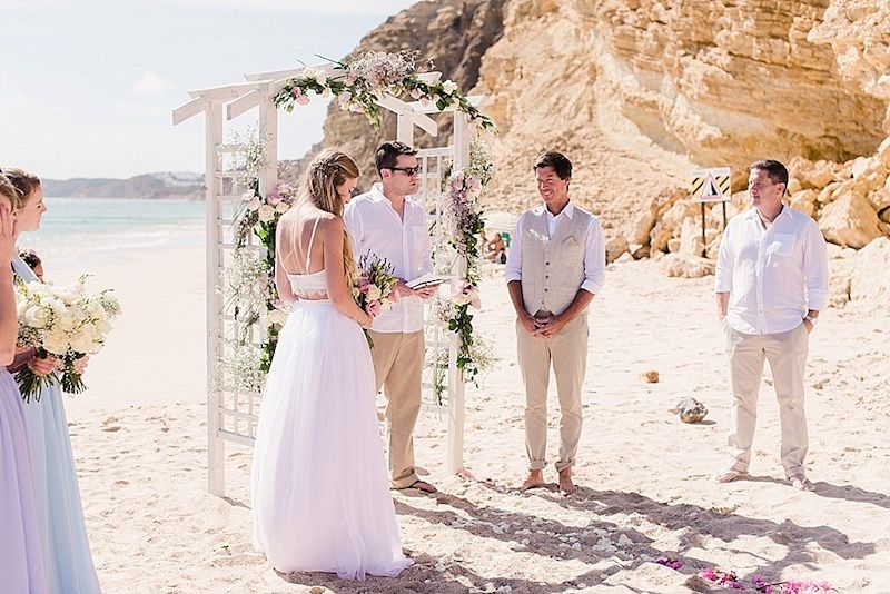 mariage à la plage